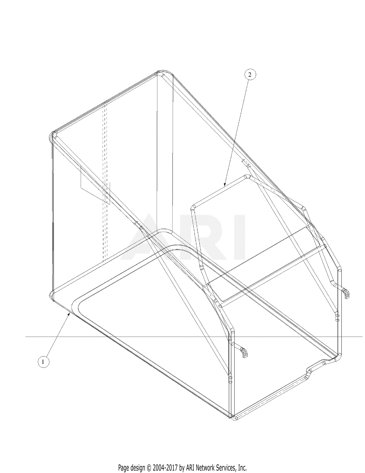 MTD 214 IP 51B-330-195 Parts Diagram for Catcher