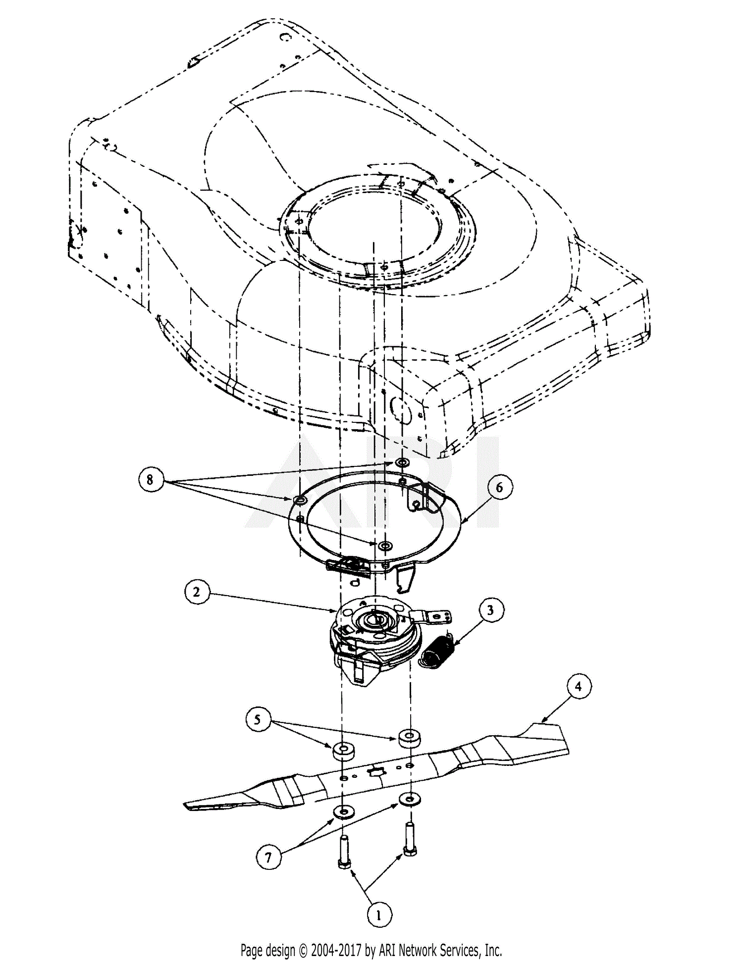 Mtd 216 Kw 52a 370 195 Parts Diagram For Blade Self Propelled