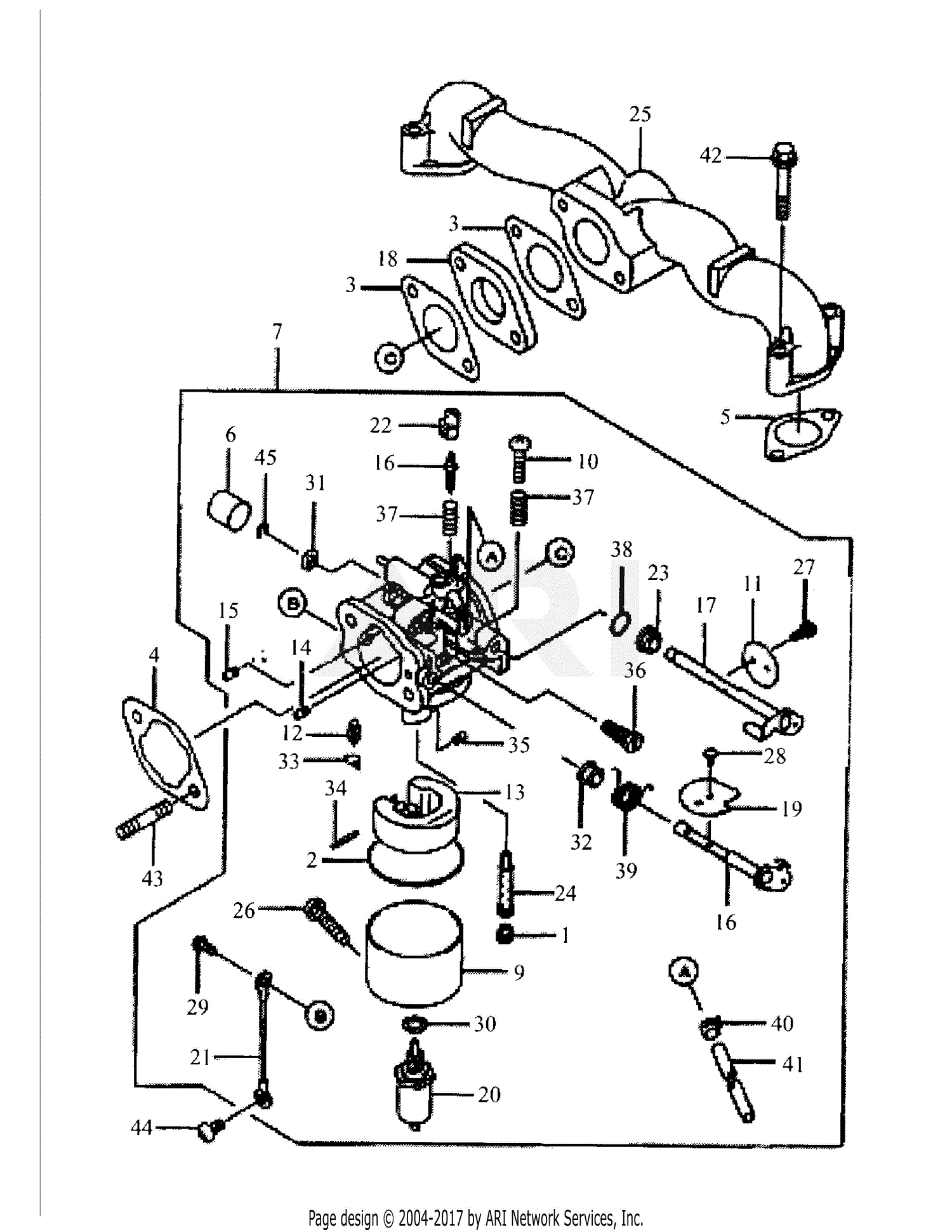 32 Cub Cadet Carburetor Diagram