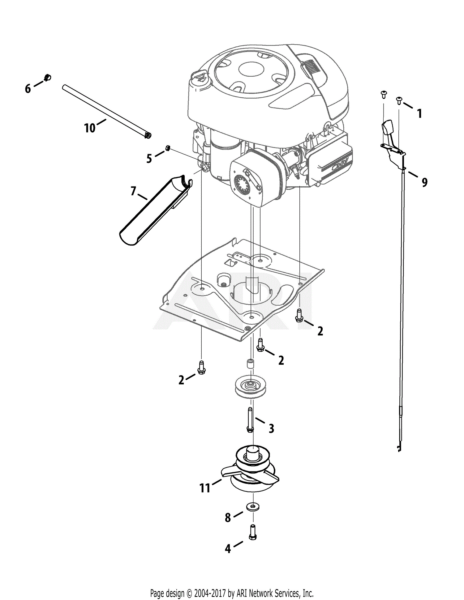 Mtd 13ac26jd058  2015  Parts Diagram For Engine Accessories
