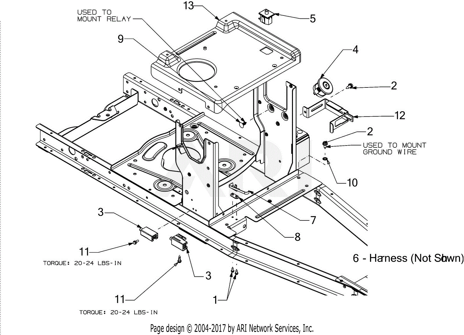 MTD 13B326JC758 (2016) Parts Diagram for Electrical