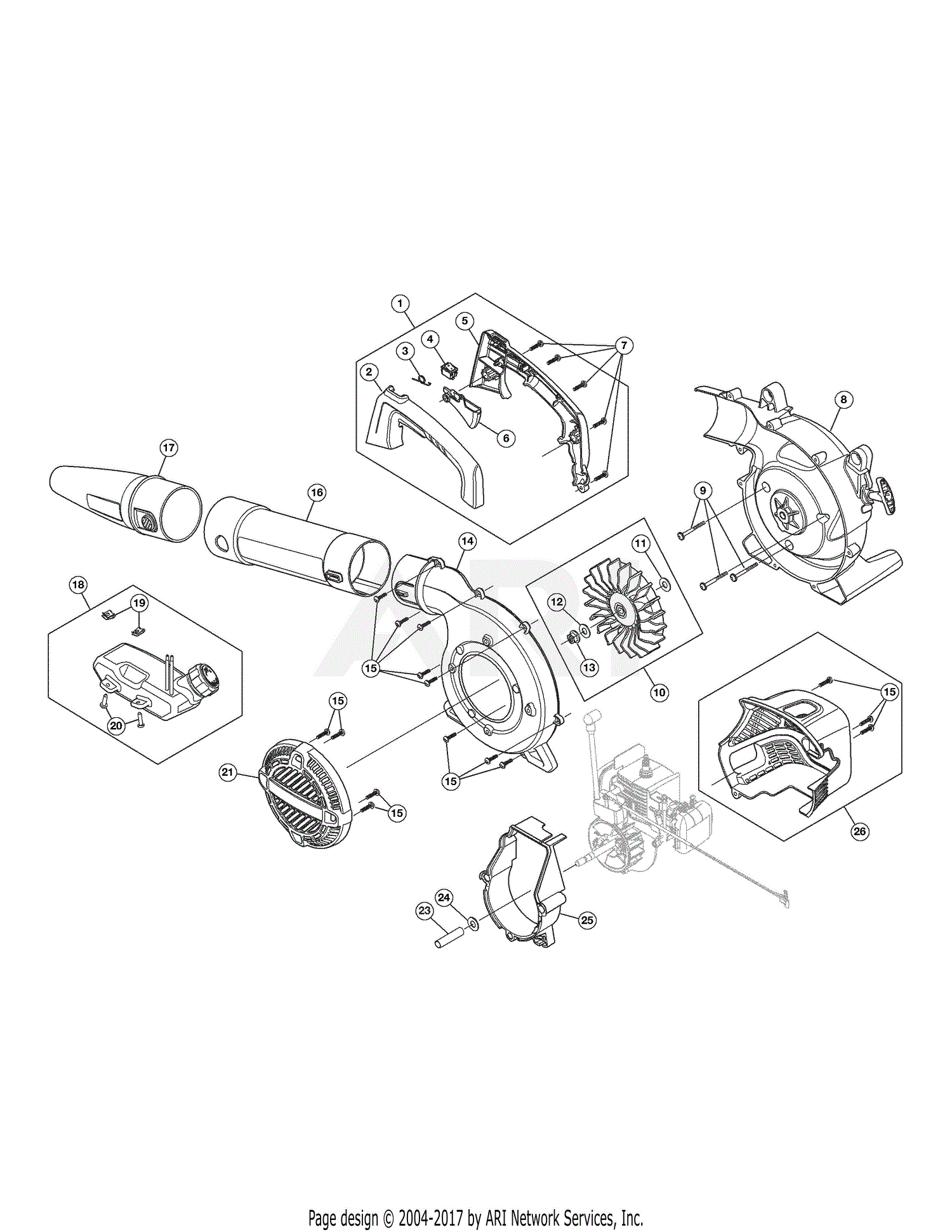 MTD M7900 41AS79MY758, 41AS79MY758 M7900 Parts Diagram for Engine Assembly