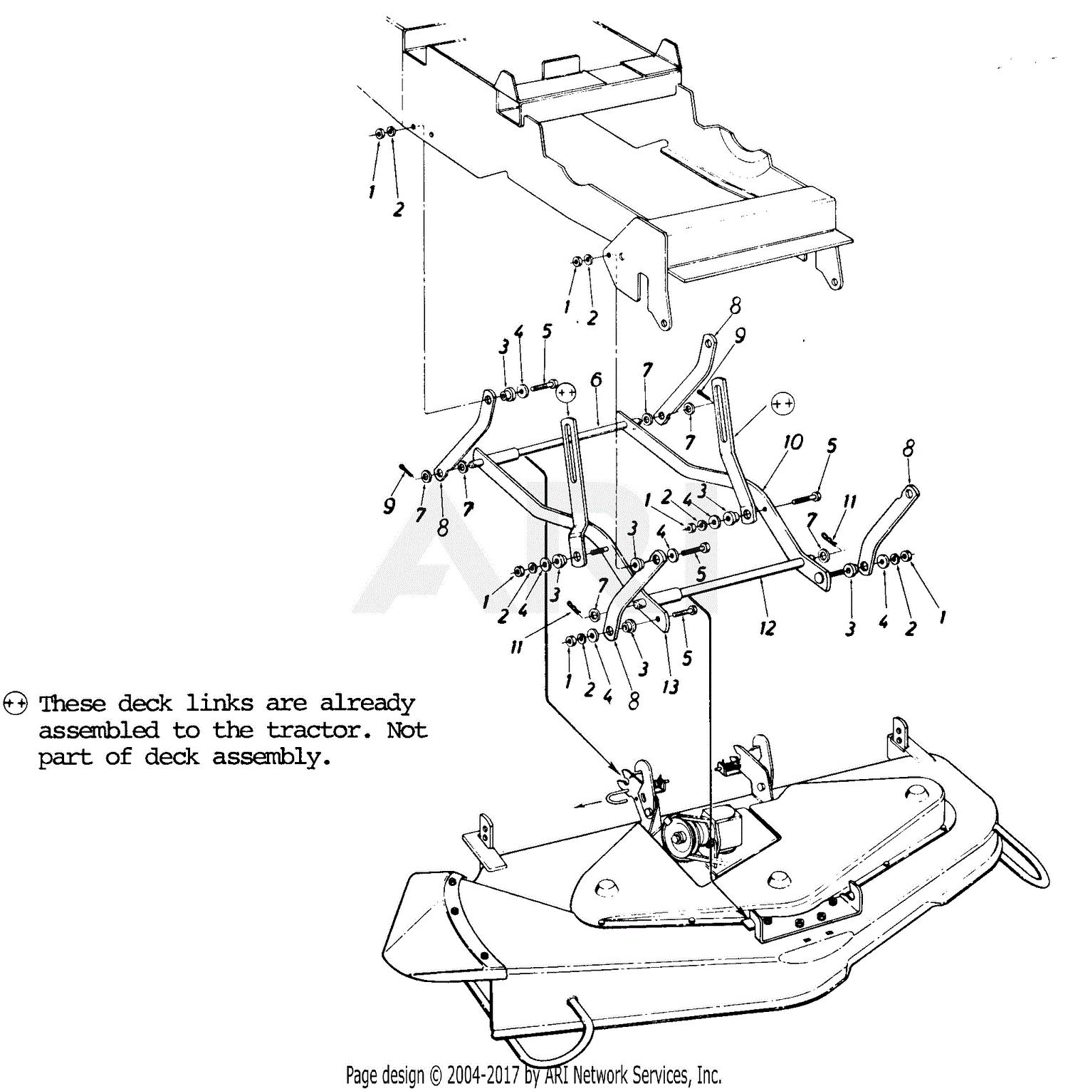 Mtd Parts Diagram For Mowing Deck