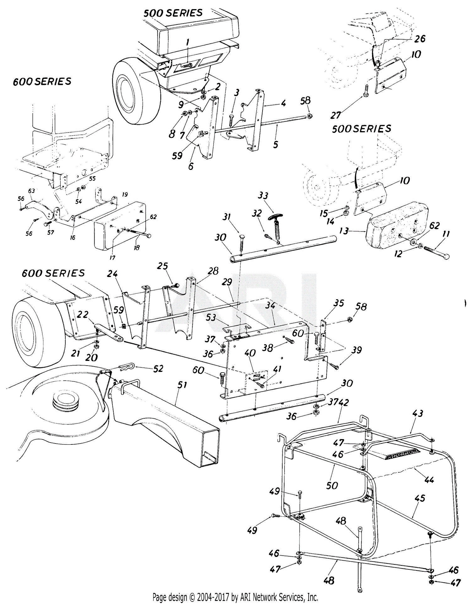 MTD 19058C (1986) Parts Diagram for Grass