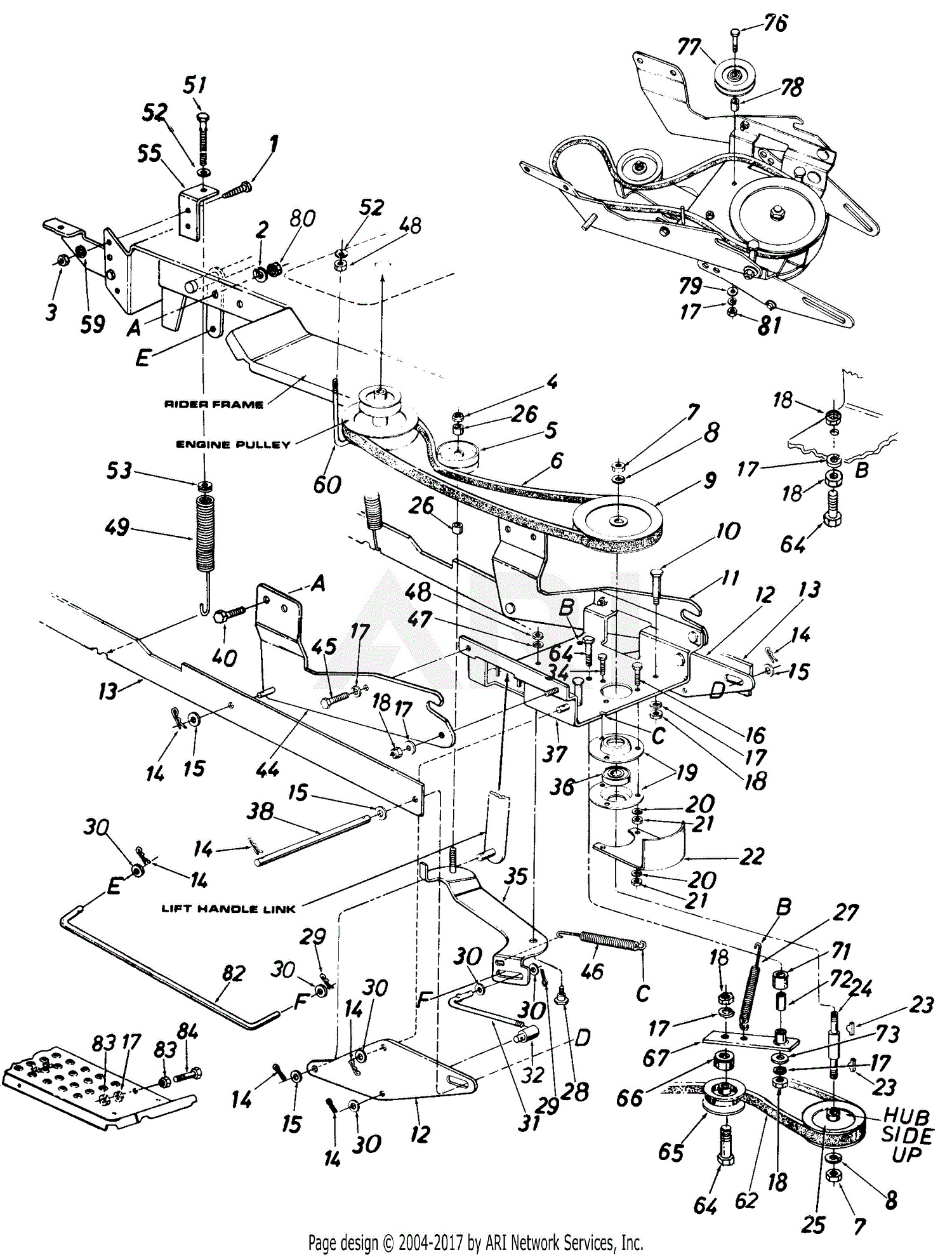 MTD 190-491-000 (1988) Parts Diagram for 36