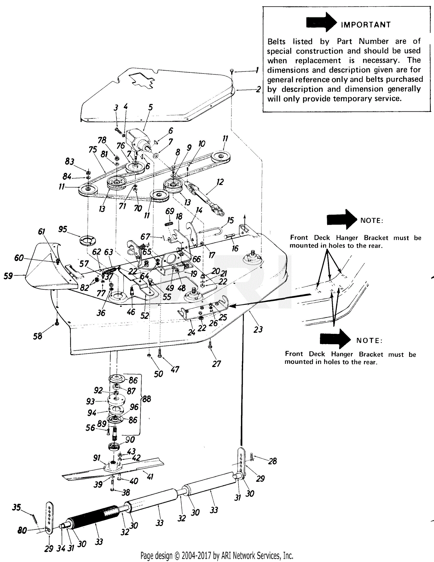 MTD 190-993-000 (1988) Parts Diagram for 50