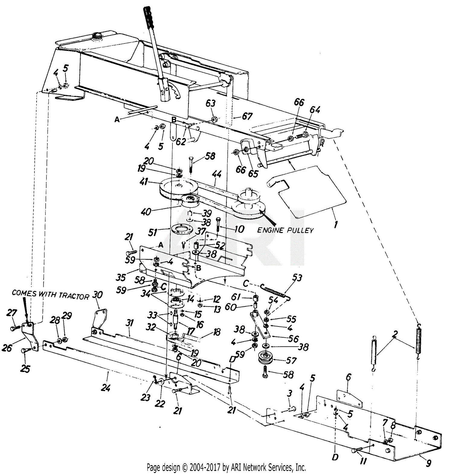 Mtd 19930-8 (1988) Parts Diagram For 40