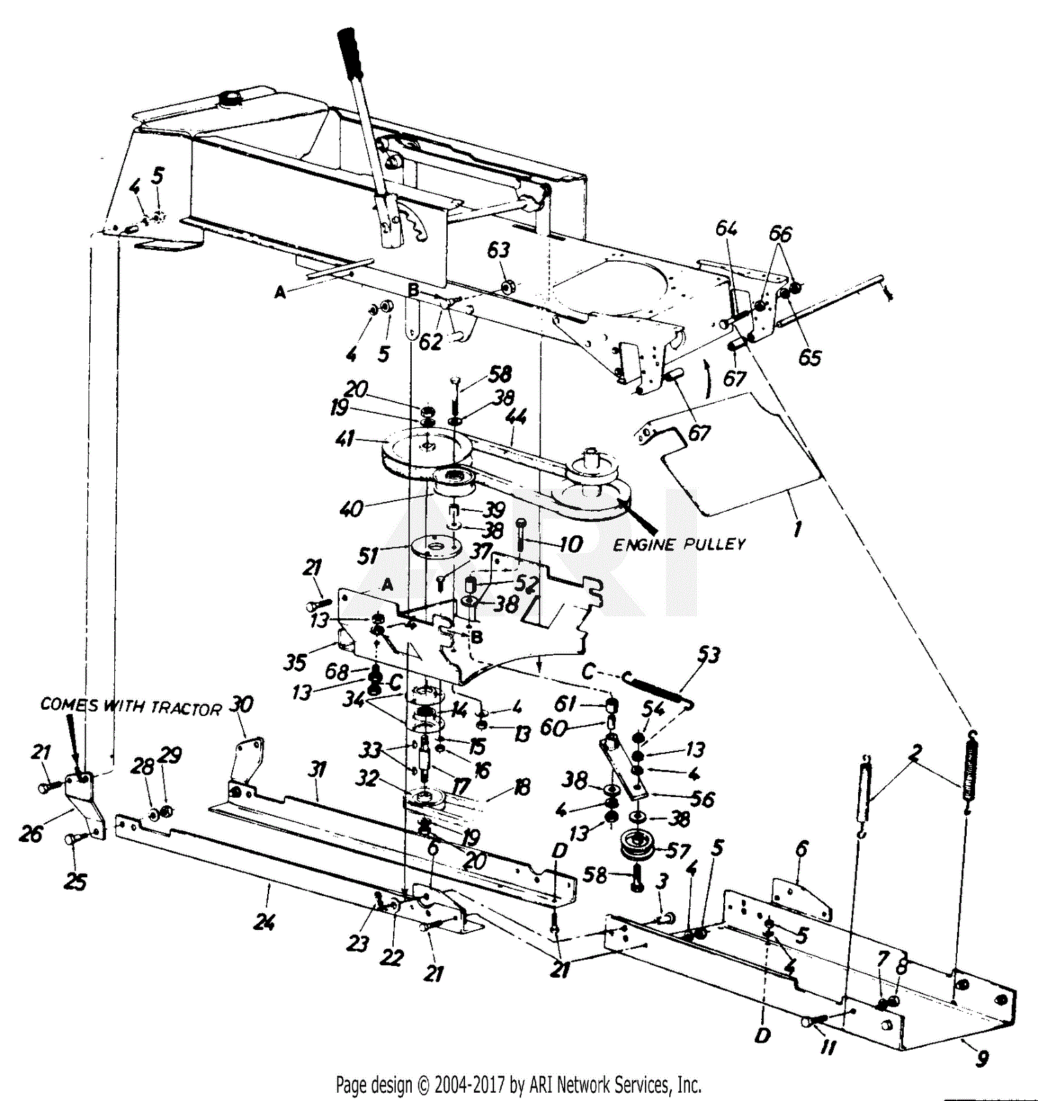 MTD 190-832-000 (1990) Parts Diagram for 40