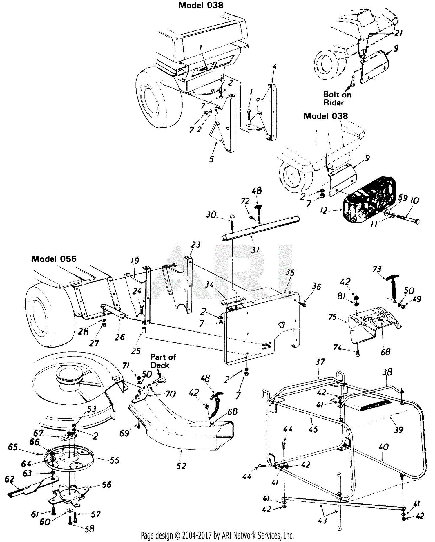 MTD 190-056-000 (1991) Parts Diagram for 30