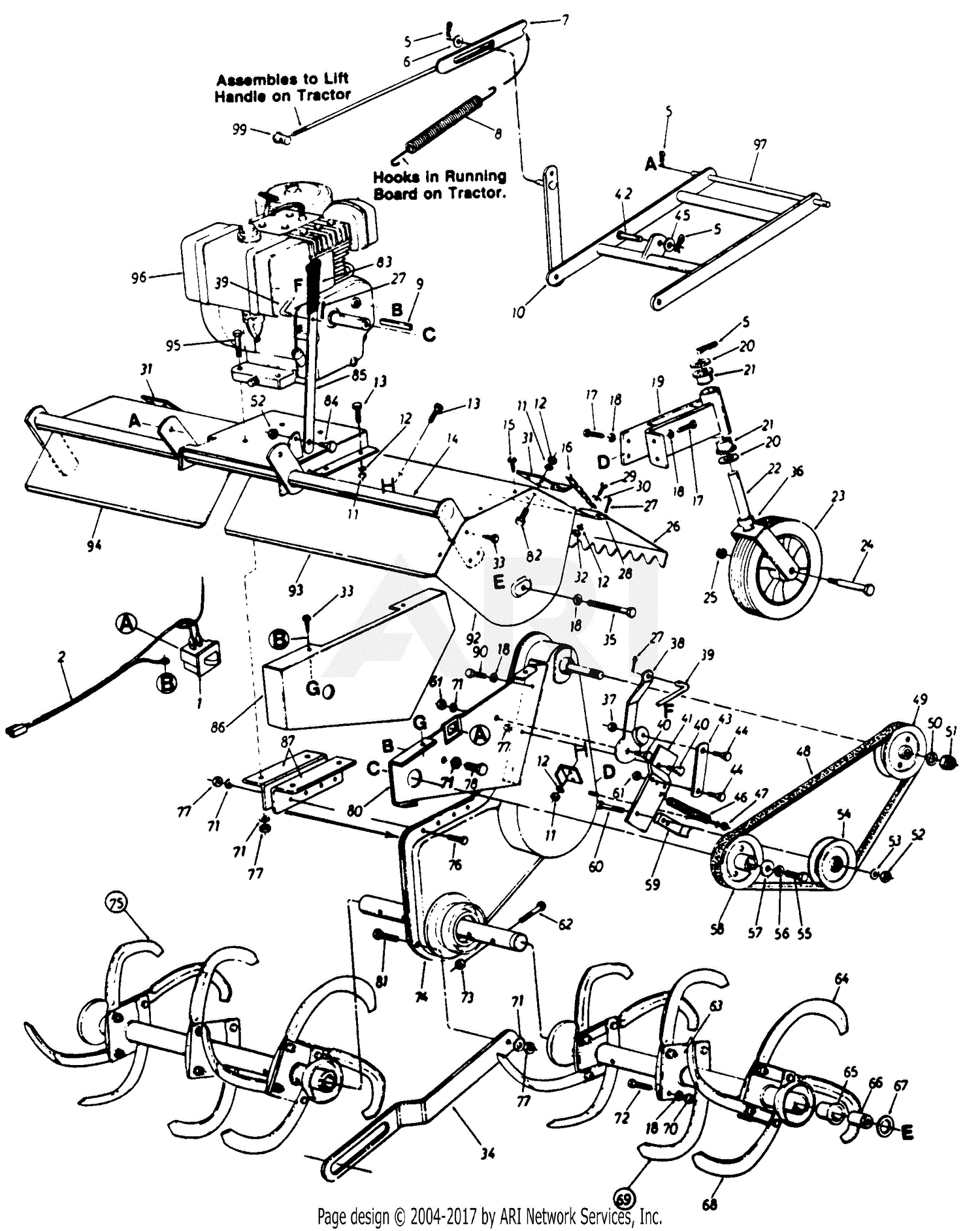 Mtd Tiller Parts List