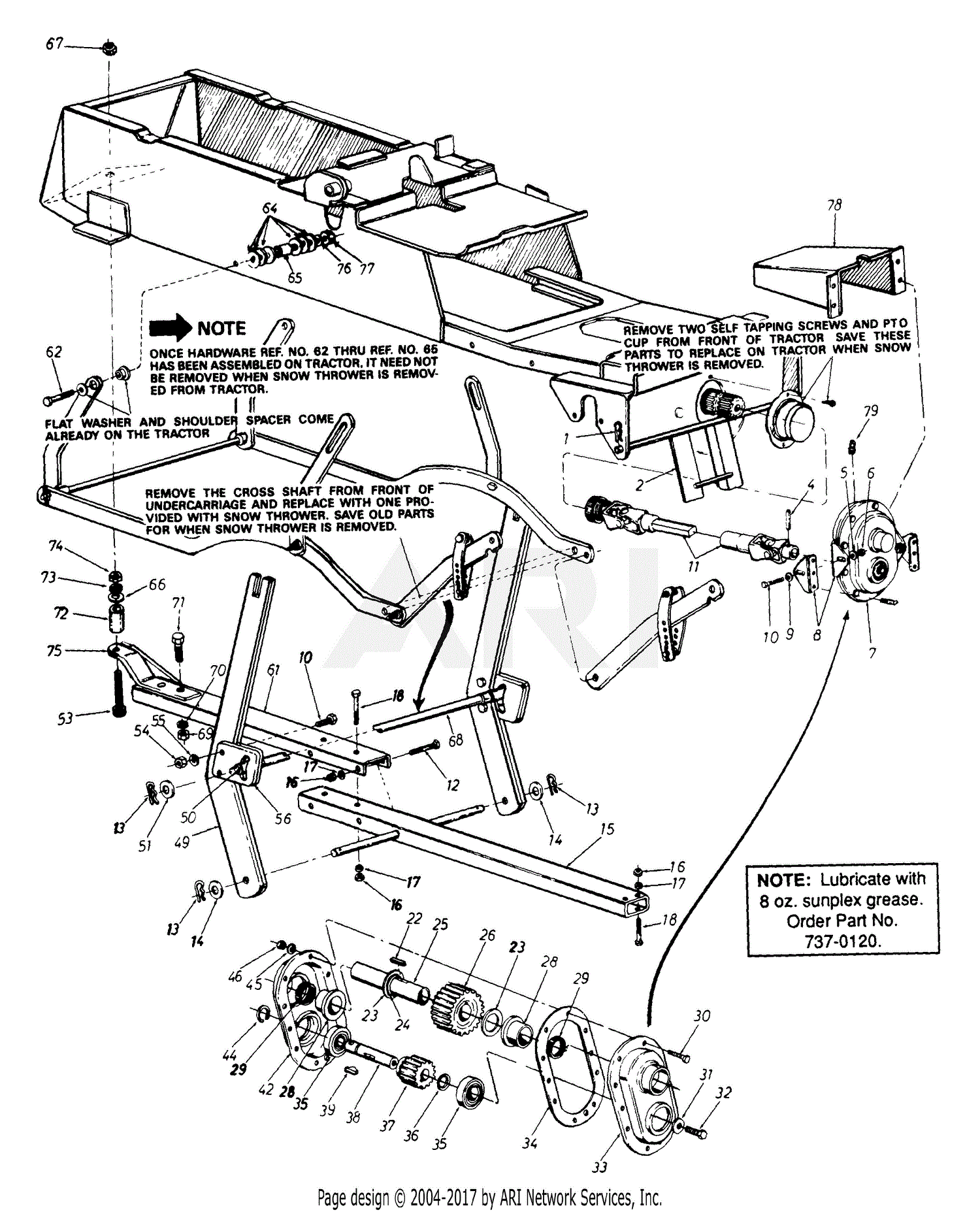 Mtd 190-990-000 (1993) Parts Diagram For Snow Thrower