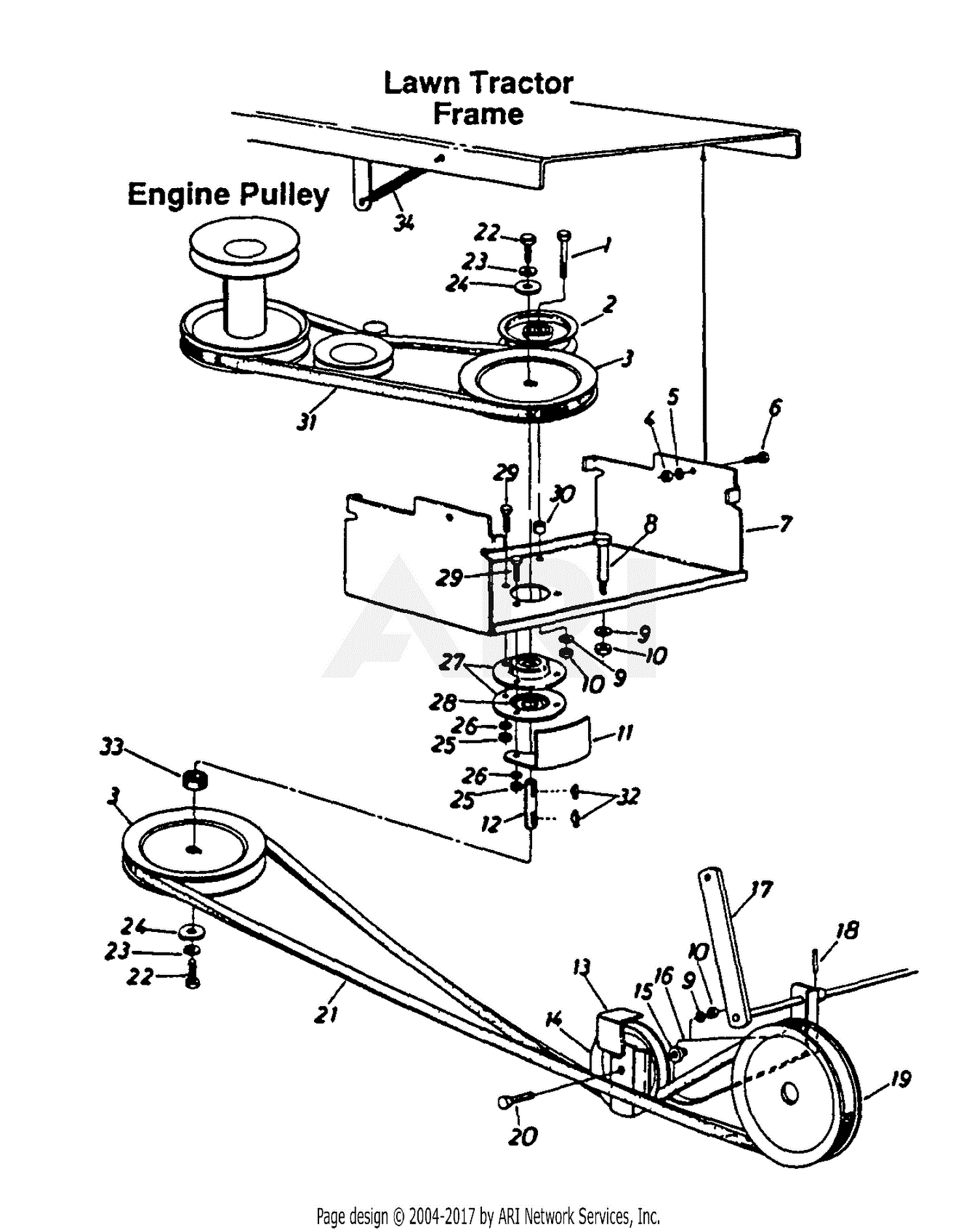 MTD 190756000 (1994) Parts Diagram for Tiller Attachment