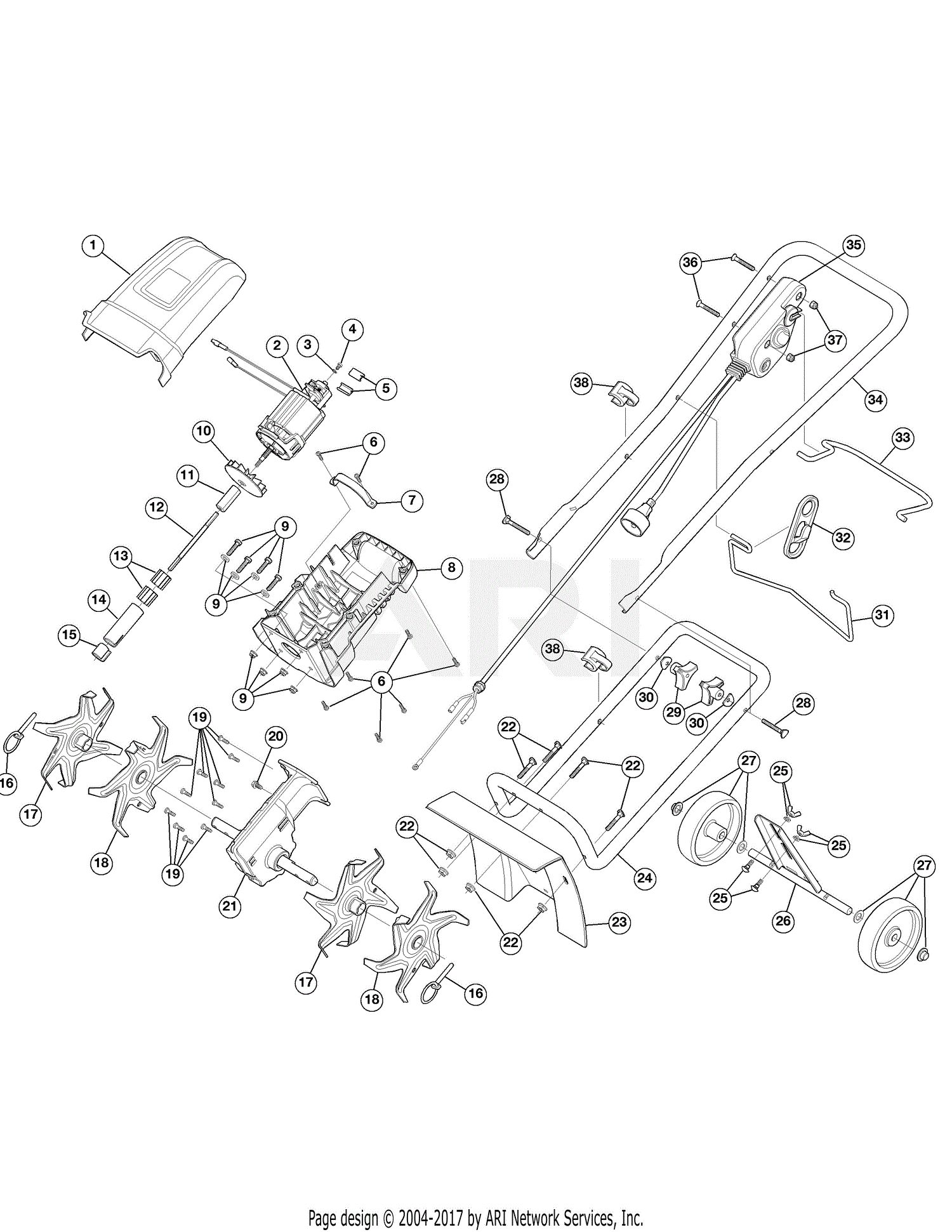 MTD RM151C 21B-151A983 (2015) 21B-151A983 RM151C (2015) Parts Diagram ...