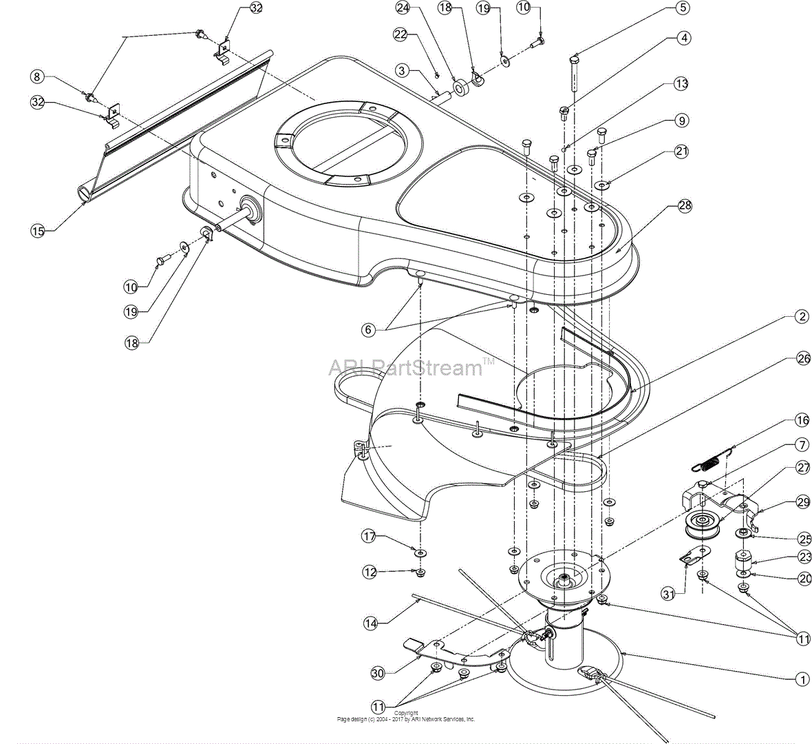 MTD 25A-26J7783 (2016) Parts Diagram for General Assembly