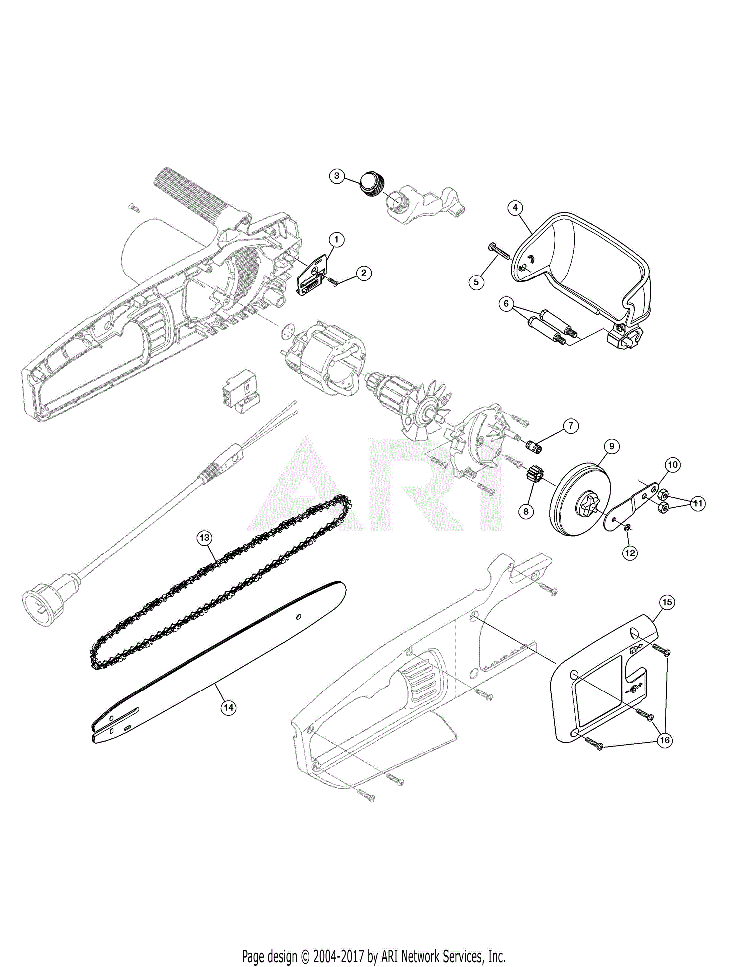 Remington Electric Chainsaw Parts Diagram - Free Wiring Diagram