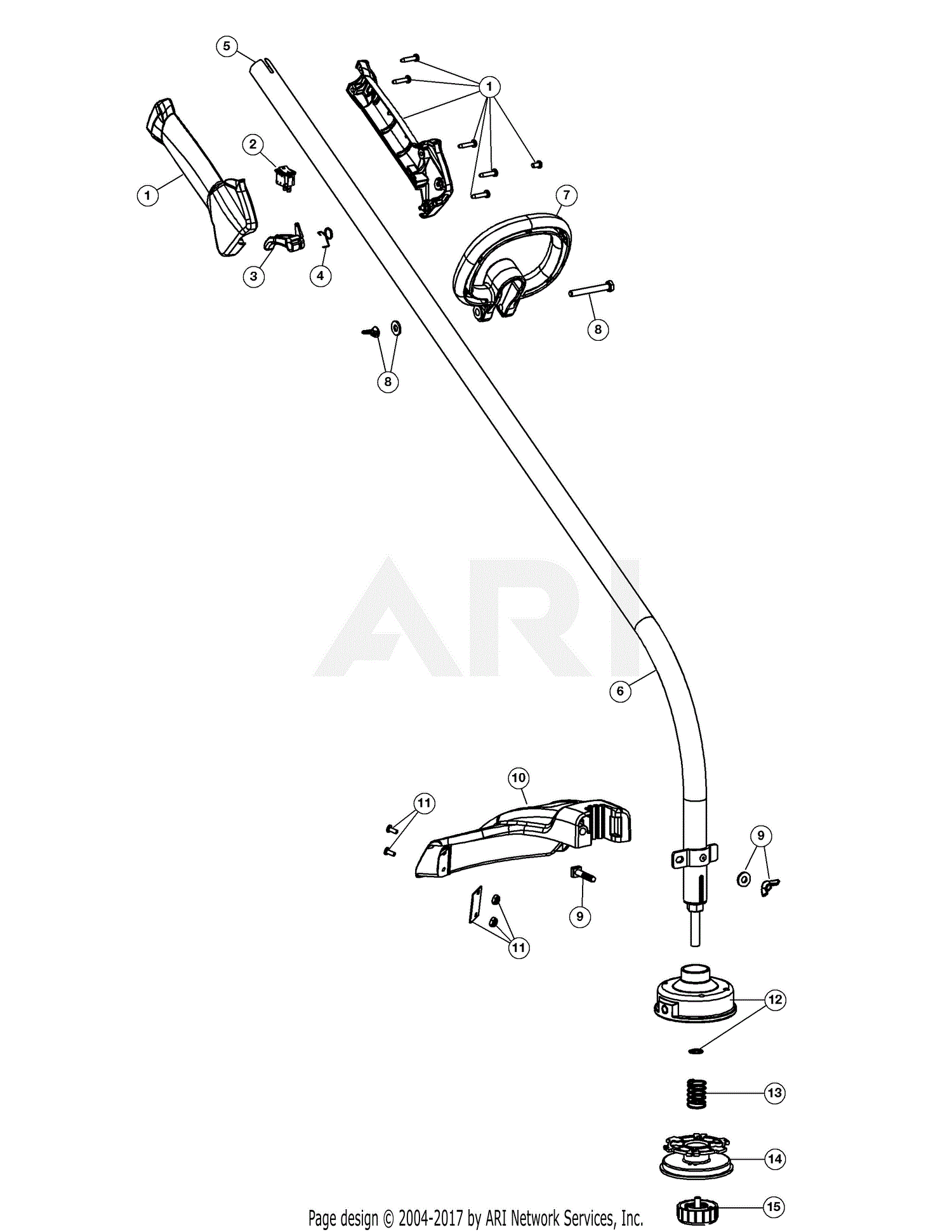 MTD RM2510 41AD110G983 41AD110G983 RM2510 Parts Diagram for General