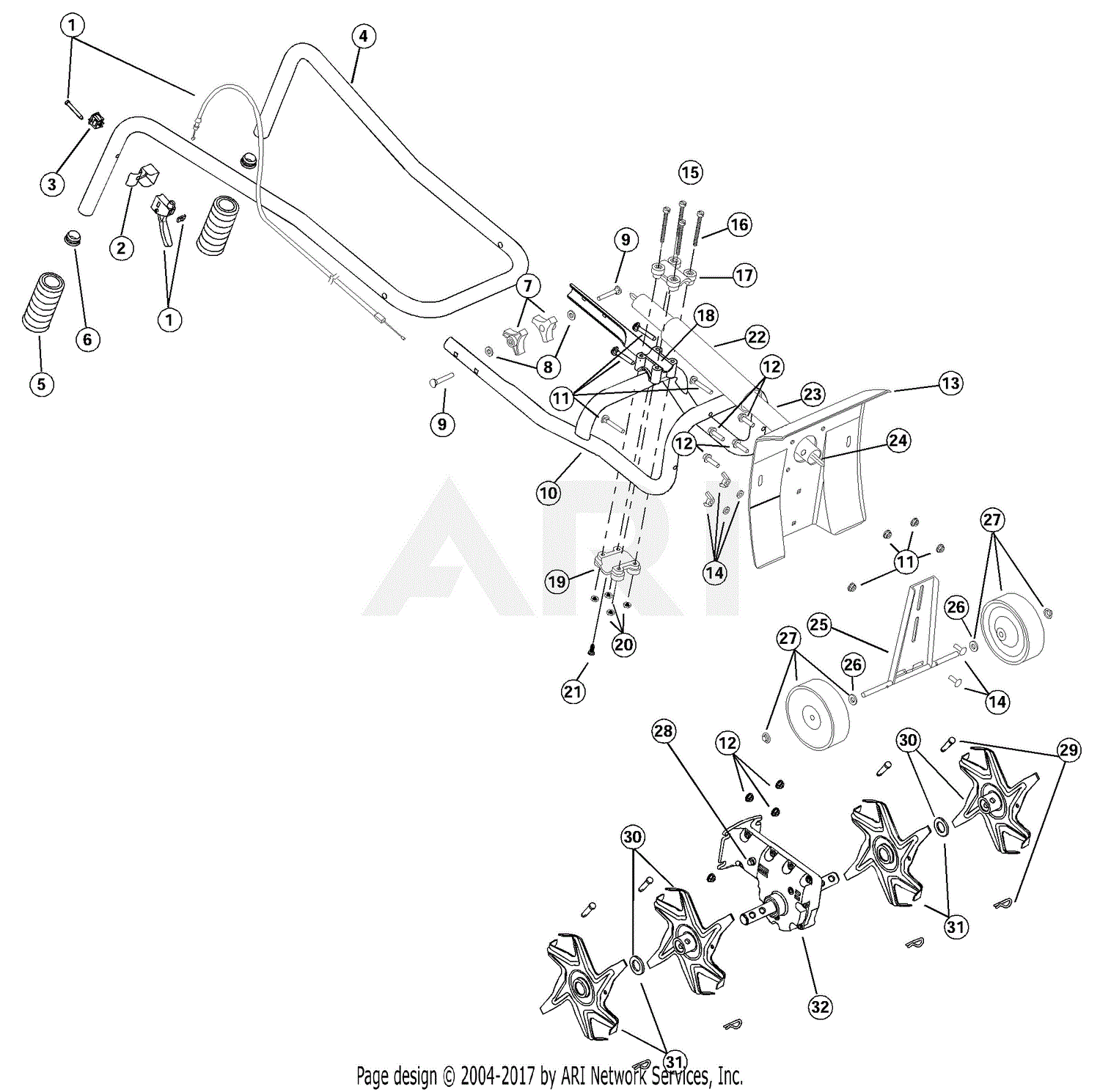 28 Ryobi Tiller Parts Diagram