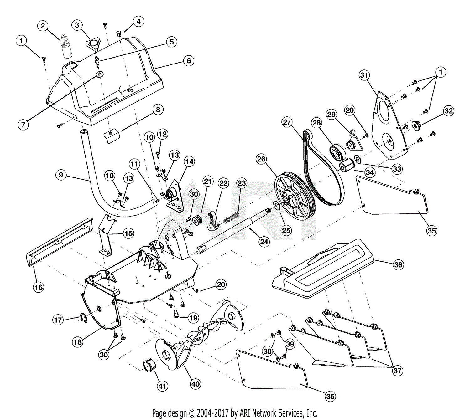 MTD ST720r 41AJST-B034 41AJST-B034 ST720r Parts Diagram for Replacement ...