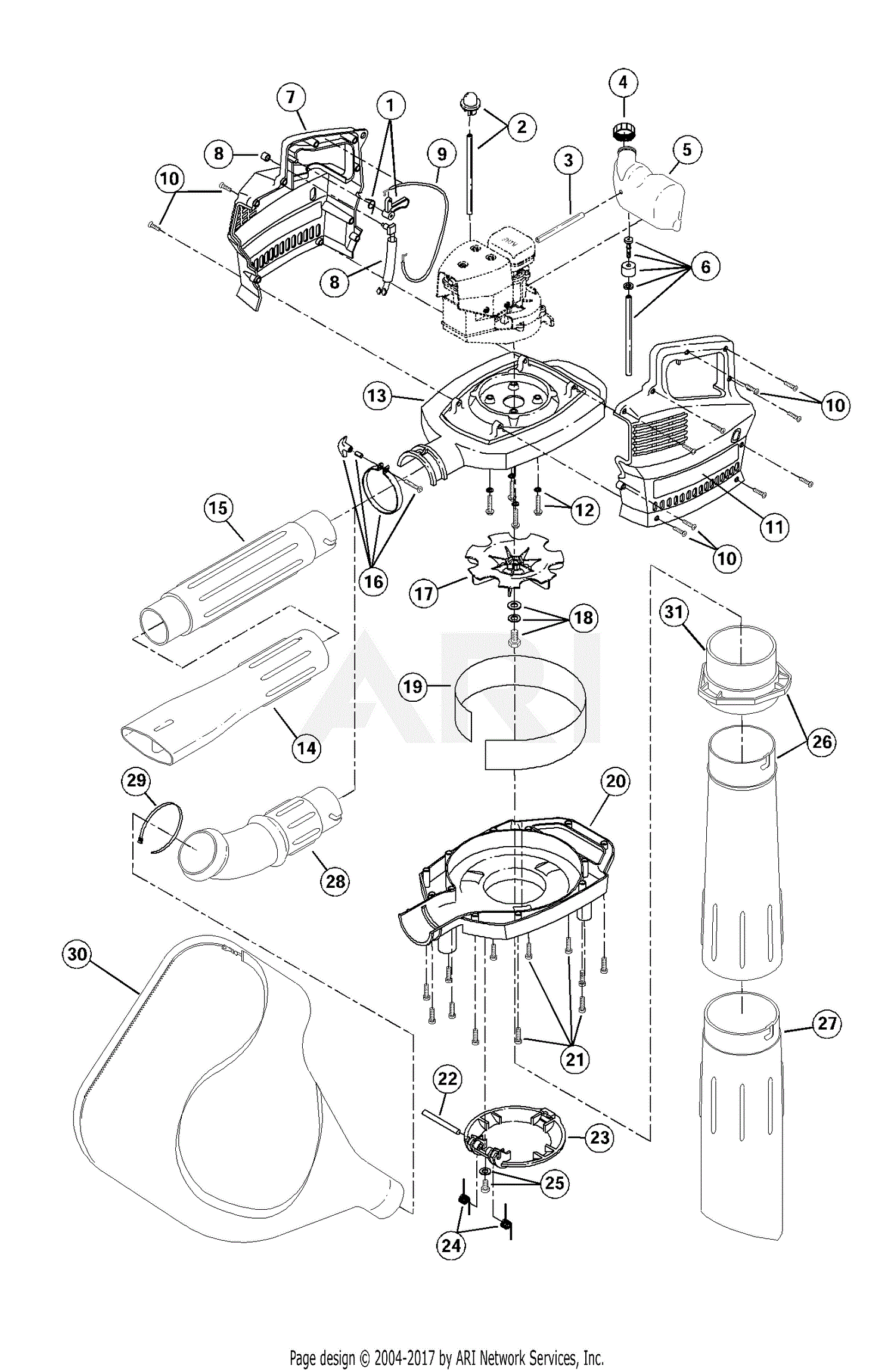 Ryobi Leaf Blower Parts Diagram
