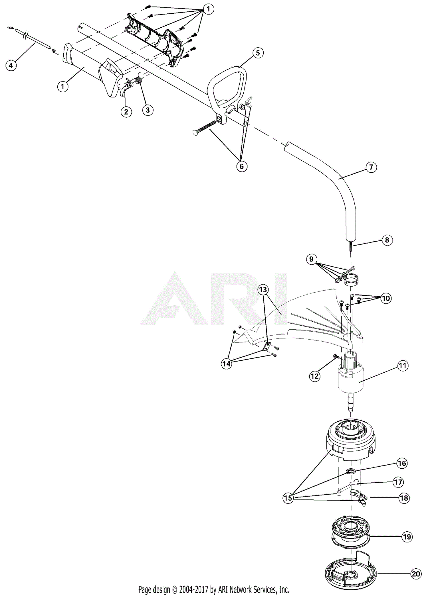 MTD 704rVP 41CD704G034 41CD704G034 704rVP Parts Diagram for Boom And ...