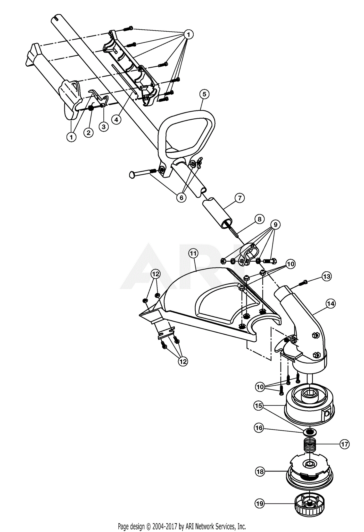 MTD 765r 41ADL02G734 41ADL02G734 765r Parts Diagram for Trimmer