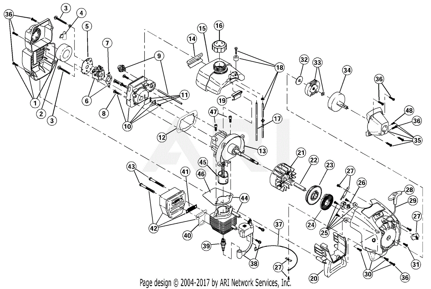 MTD 767rJ 41ED76JG034 41ED76JG034 767rJ Parts Diagram for Engine Parts