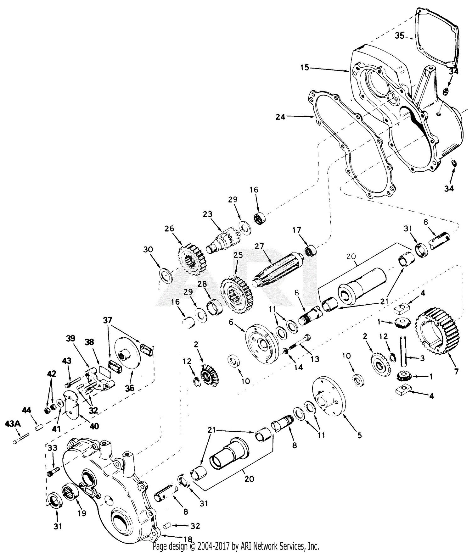 MTD 135-782-190 16 HP Lawn Tractor LGT-310 (1985) Parts Diagram for ...