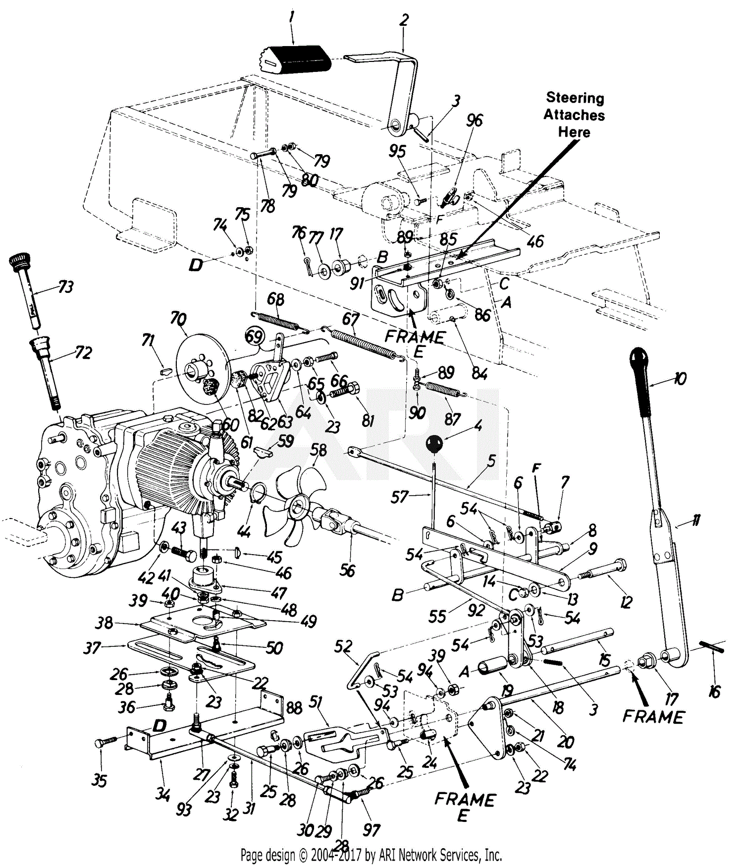 Mtd 146-995-190 Yard Boss Gt-1855 (1986) Parts Diagram For Speed 