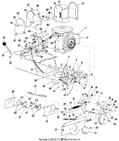 MTD 147-996-190 GT-1855 (1988) Parts Diagram for Engine Mounting Assembly