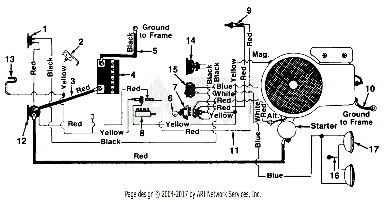 MTD 138-656-190 LT-12 (1988) Parts Diagram for Electrical System