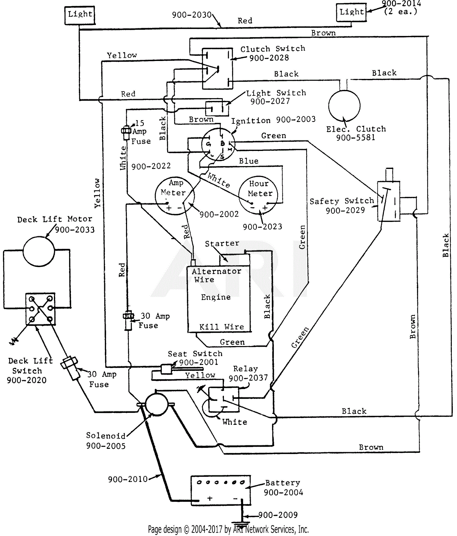 MTD 139-002-190 FR-12 (1989) Parts Diagram for Wiring Harness