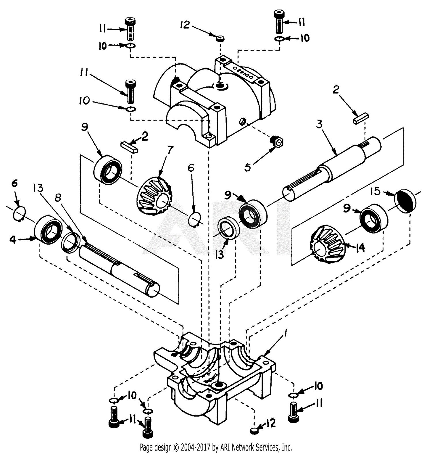 Mtd 130-002-190 Fr-12 (1990) Parts Diagram For Curtis Gearbox Parts