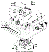 MTD 130-002-190 FR-12 (1990) Parts Diagram for Curtis Gearbox Parts