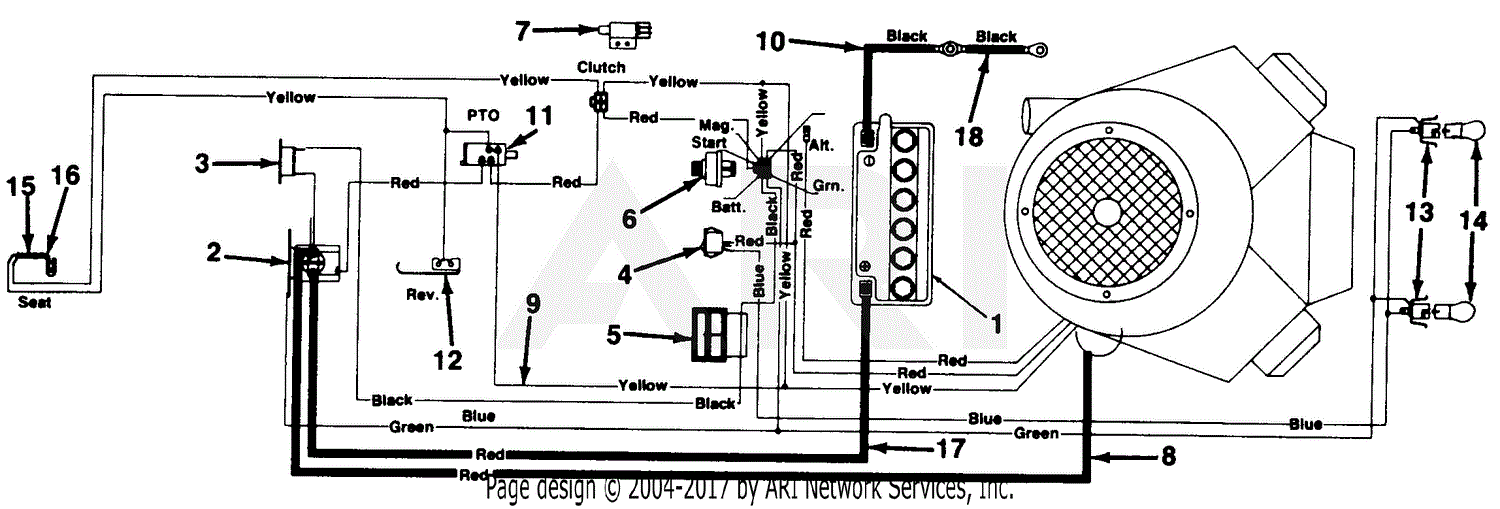 Mtd 130 786g190 Fst 145 1990 Parts Diagram For Electrical System 2160