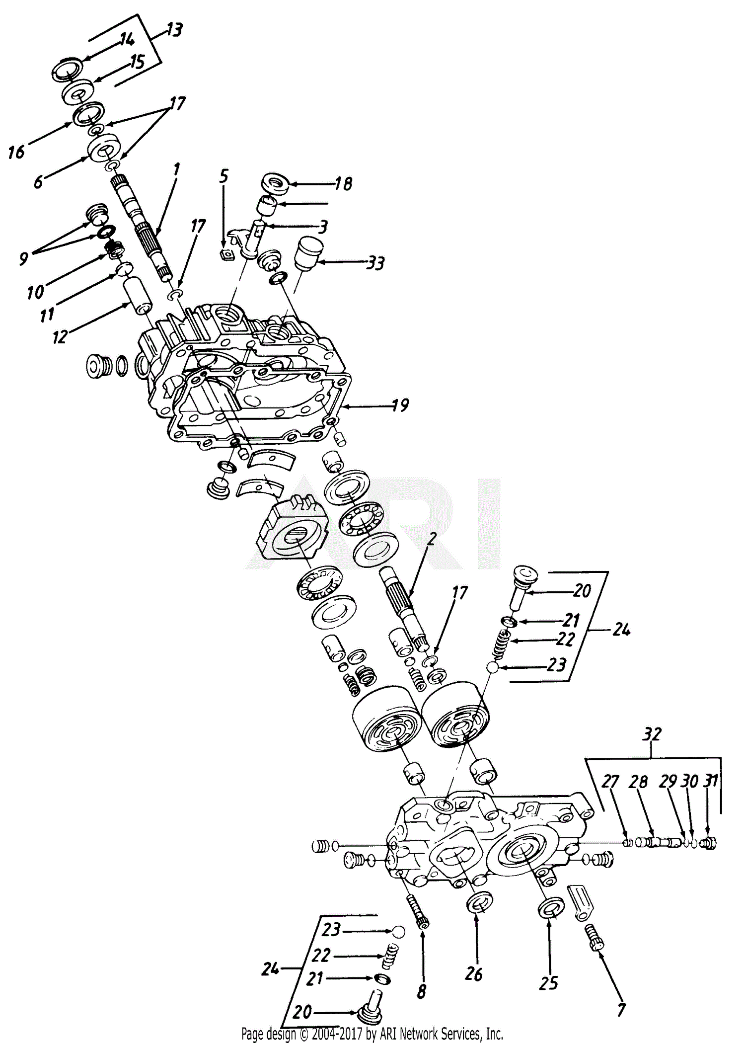 33 Cub Cadet Hydrostatic Transmission Diagram