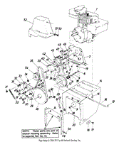 MTD 245-596-190 2 HP Edger (1985) Parts Diagram for Edger Assembly