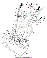 MTD 245-596-190 2 HP Edger (1985) Parts Diagram for Edger Assembly