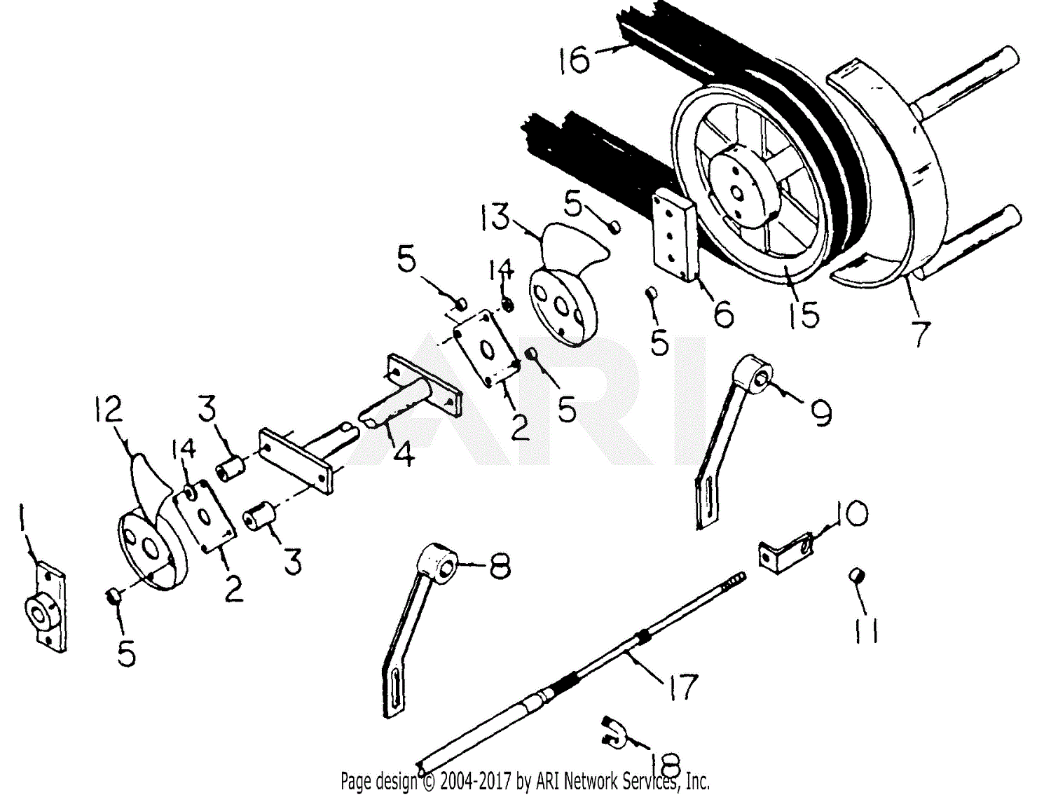 MTD 133-026-190 FR-2000C (1993) Parts Diagram for Pump Drive