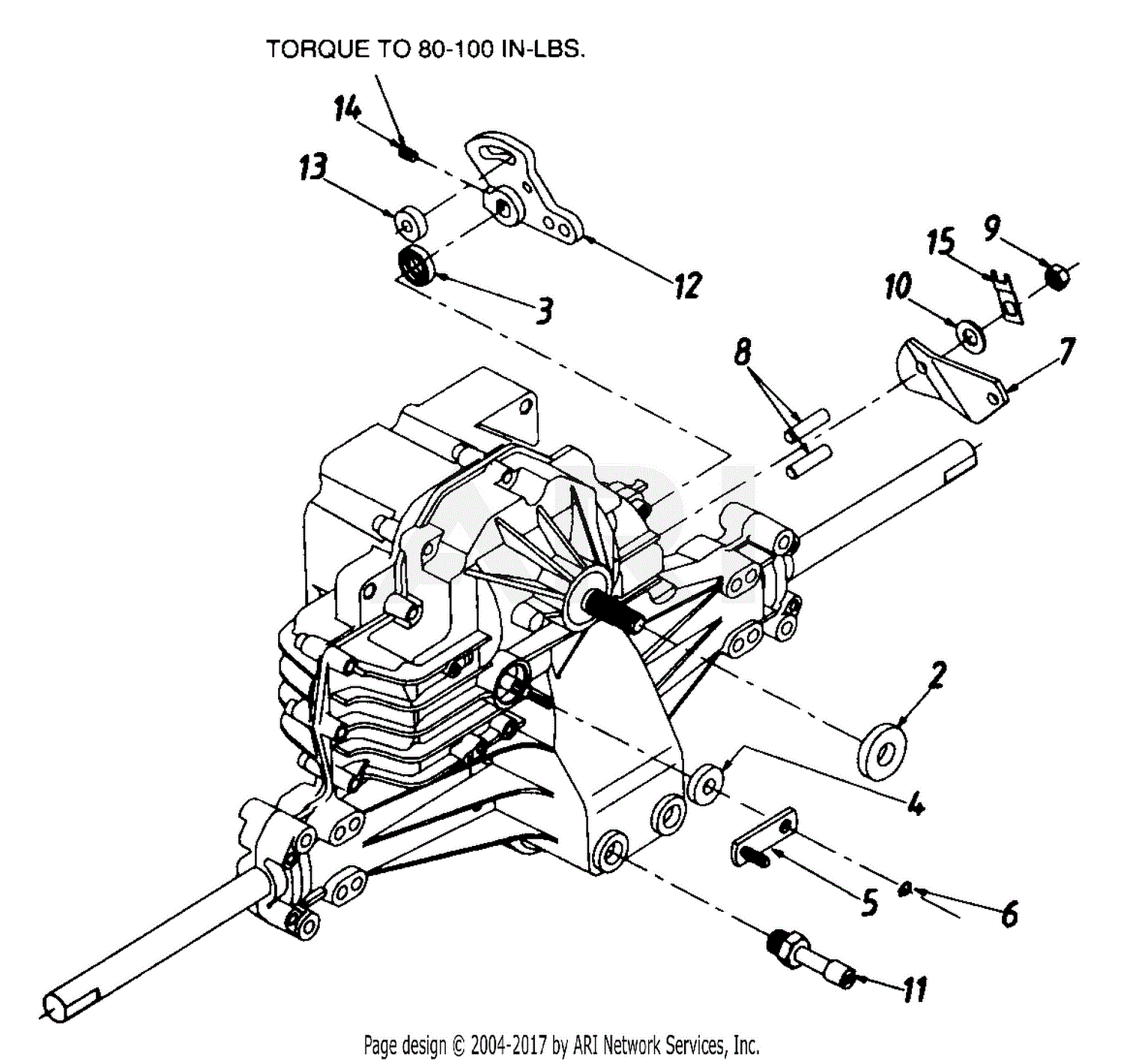MTD 134A606F190 38" Lawn Tractor Hydrostatic LT135 (1994) Parts
