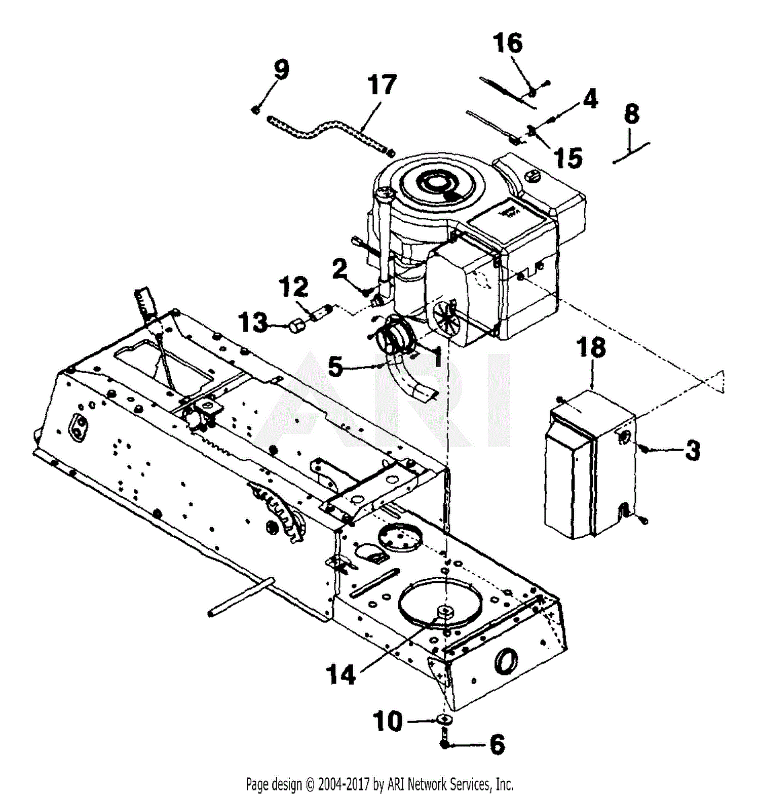 Mtd 135r676g190 Lawn Tractor Lt 15 1995 Parts Diagram For Exhaust Pipe Heat Shield Assembly Lt 15