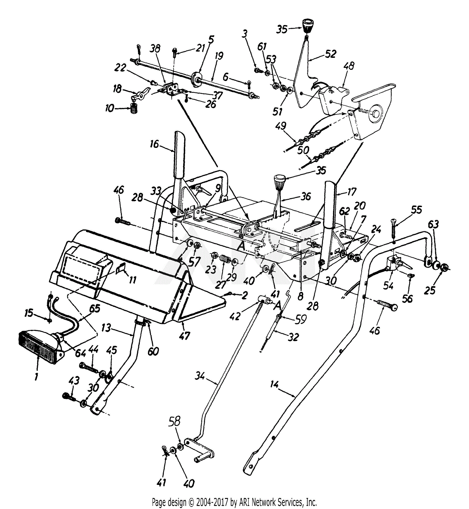 MTD 315E756G190 Snow Boss 950ST (1995) Parts Diagram for Snow Throwers ...