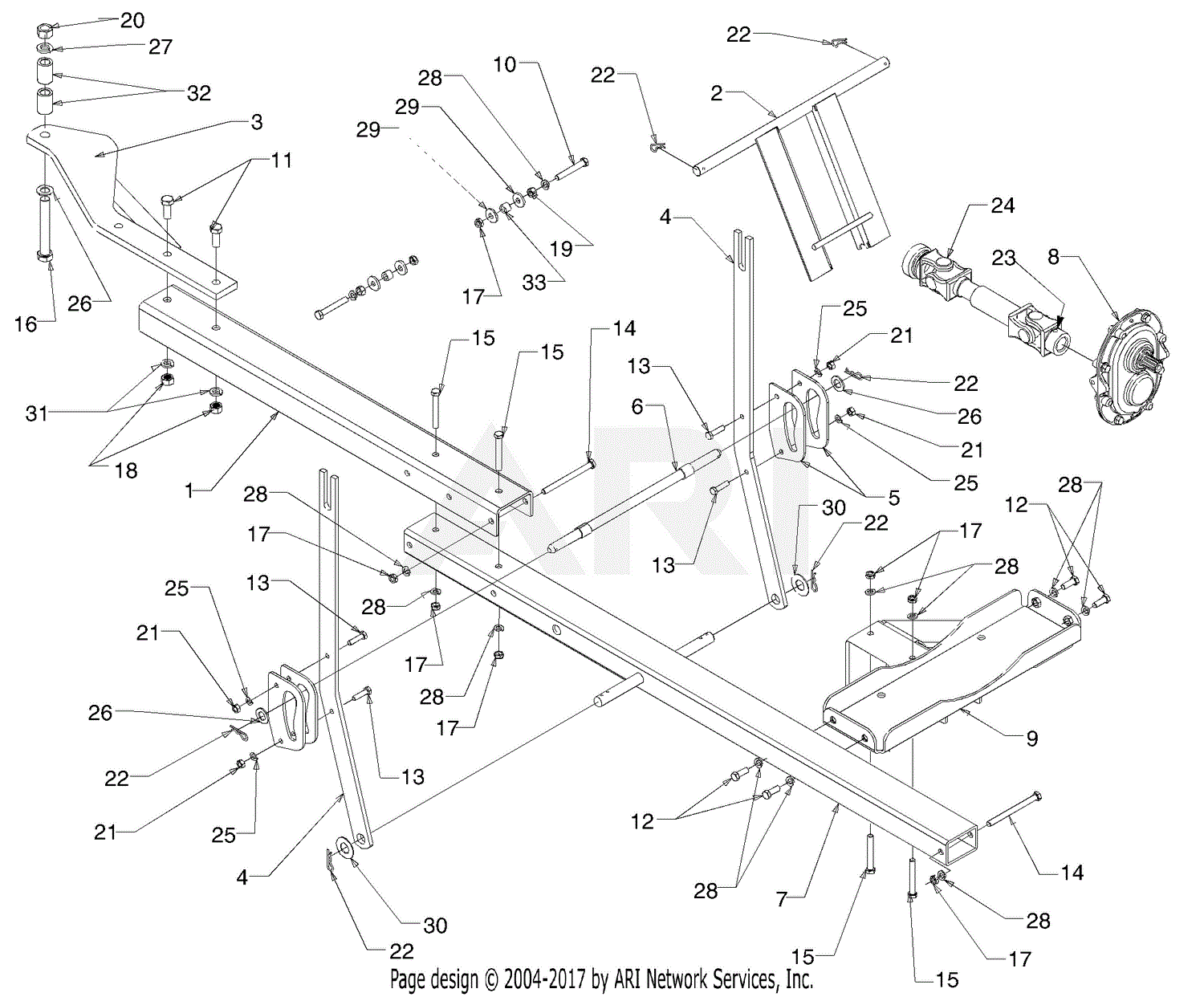 MTD 190-623-000 (1997) (White) Parts Diagram for 45-Inch Snow Thrower ...