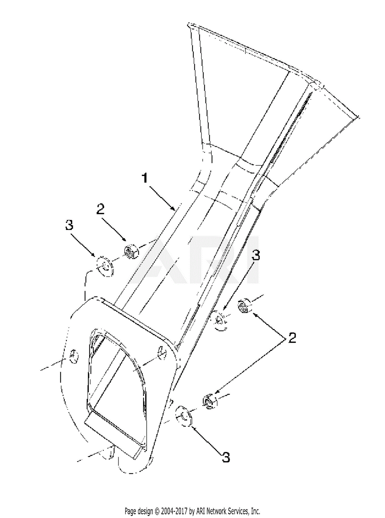 Mtd 24a 203b190 Yard Boss 550 1998 Parts Diagram For Chute Assembly 0774