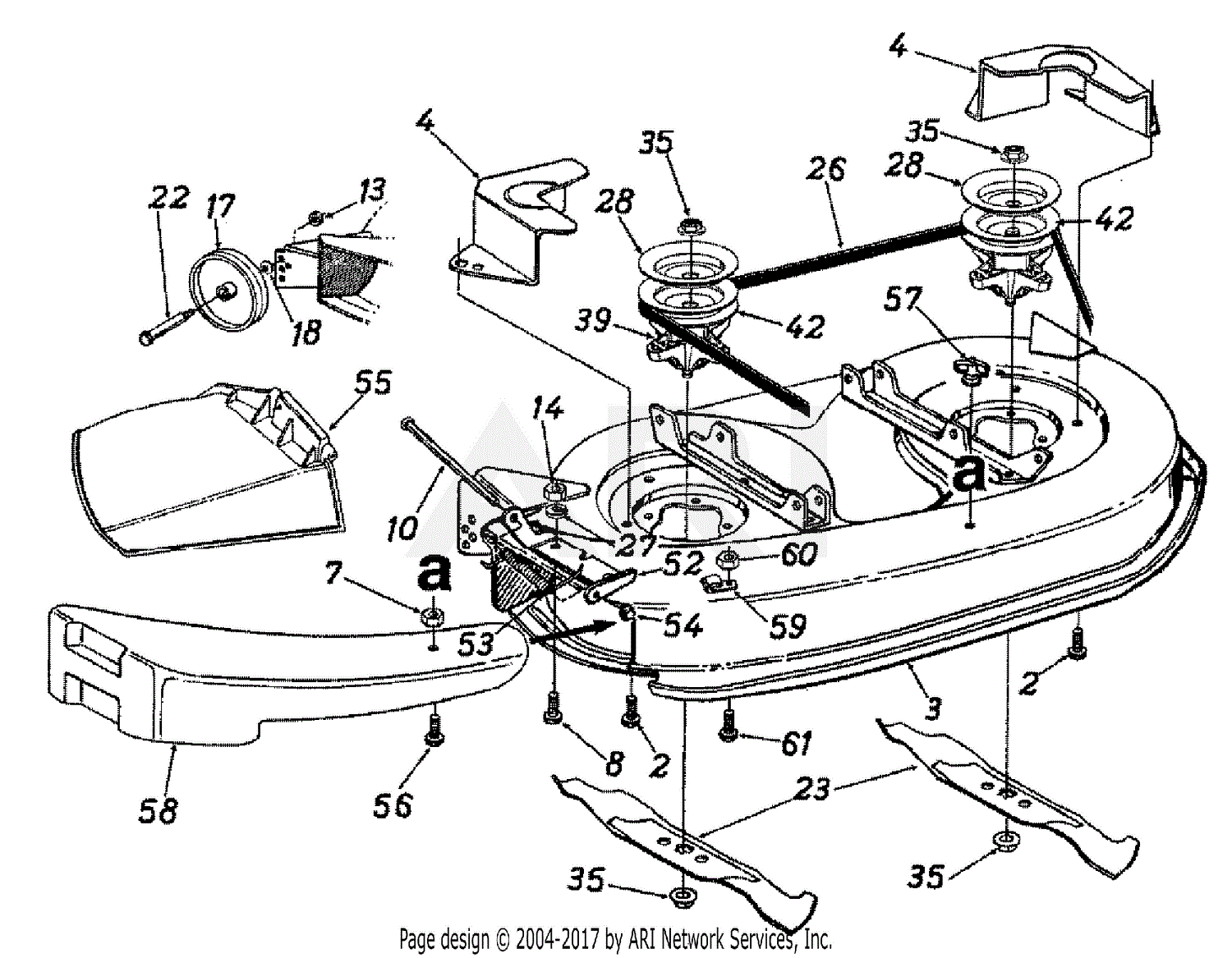 MTD 13AD686G190 LT-16 (1998) Parts Diagram for Chute Assembly mtd gold 42 belt diagram 