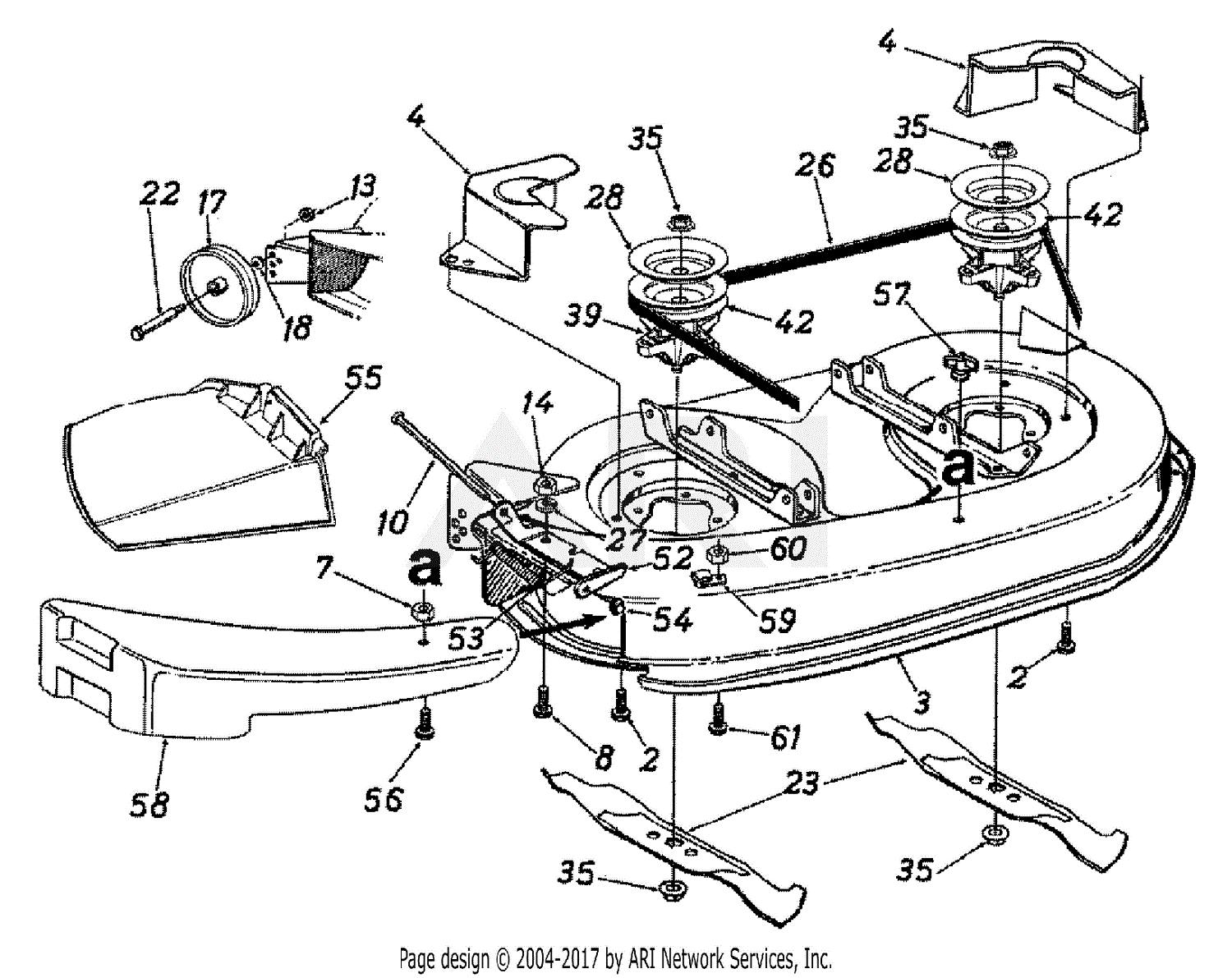 MTD 13AD696G190 LT-165 (1998) Parts Diagram for Chute ... bobcat 610 parts diagram 