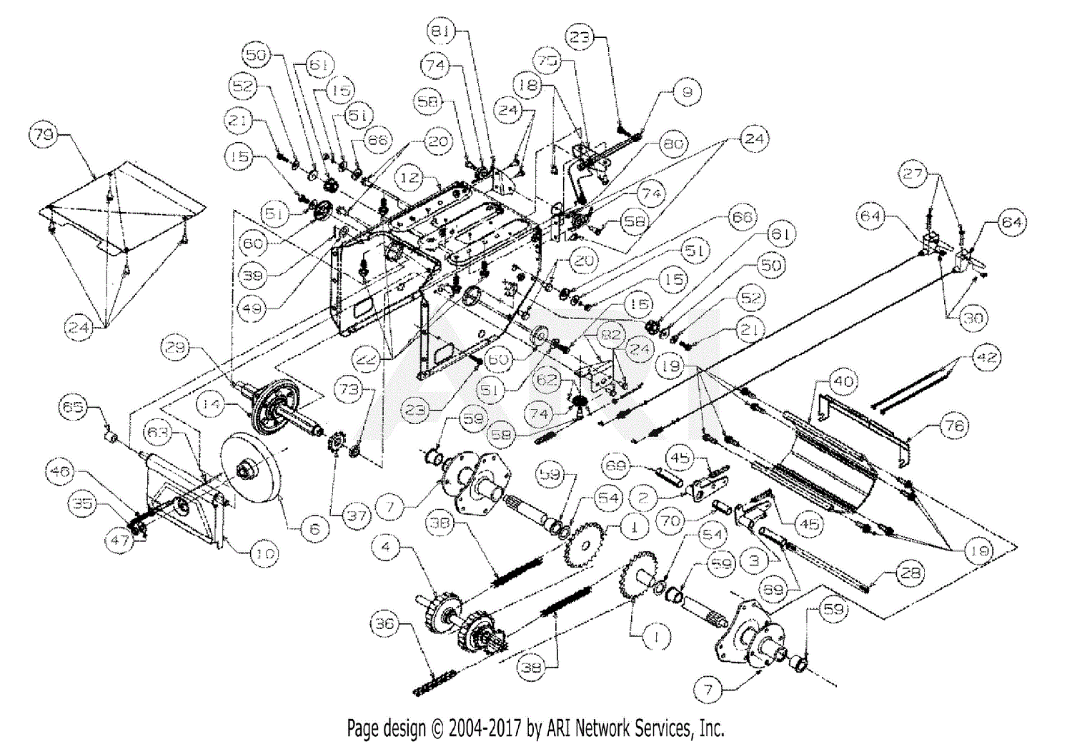 MTD 31AE753F190 Snow Boss 950 ST (1998) Parts Diagram for Frame Assembly