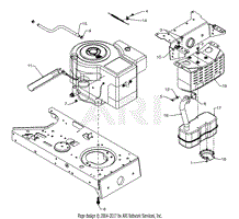 MTD 13AD696G190 LT-175 (1999) Parts Diagram for Engine Accessories LT-175