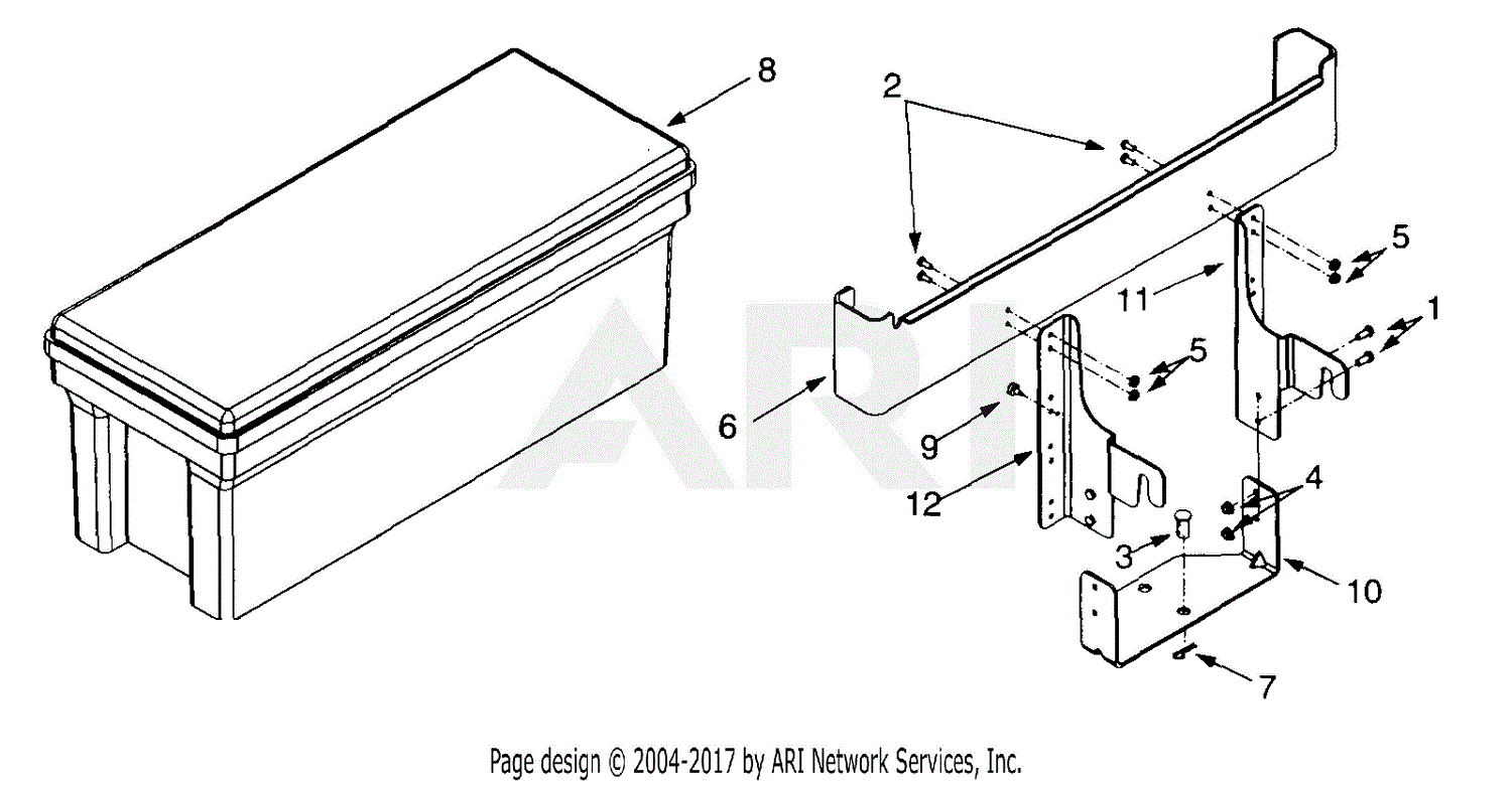 Mtd 190-604-101 Toolbox (2000), 190-604-000, 190-604-101 Parts Diagram 