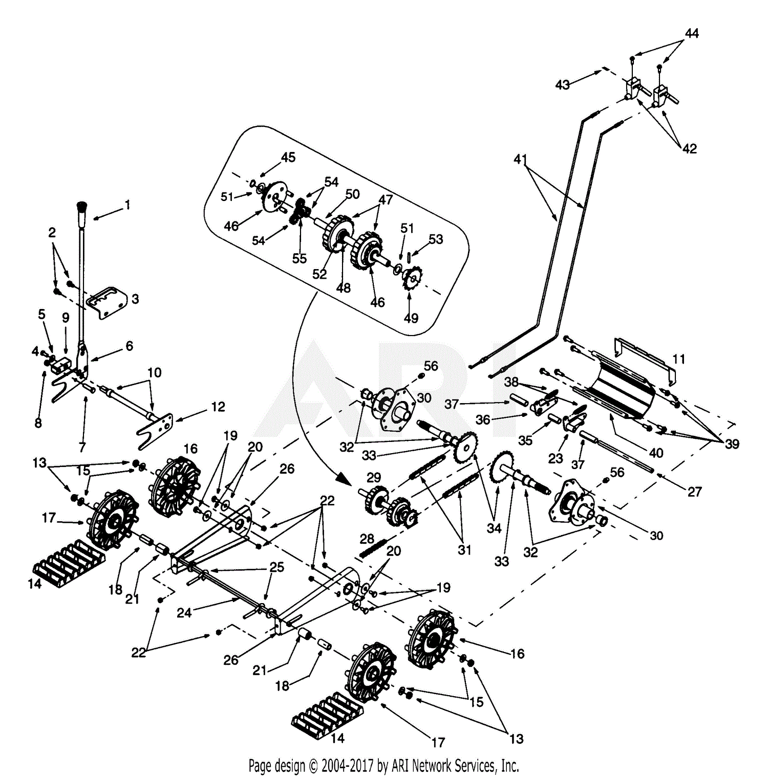 MTD 31AH7E3F190 Snow Boss 950T (2000) SB950T (2000) Parts Diagram for ...