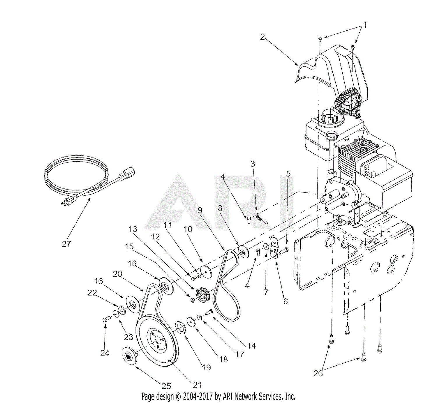 Mtd 31ae600e022 Snow Thrower 524  2001  Parts Diagram For